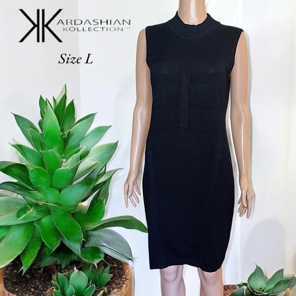 Kardashian Kollection Black Sleeveless Sheath Dress - Picture 16 of 16